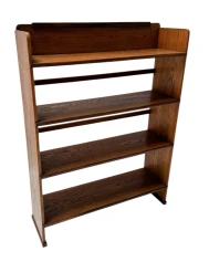Art Deco Modernist Open Bookcase by P.E.L. Izeren for De Genneper Molen, 1920s